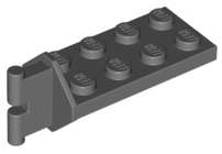 Lego (U) ~ Hinge Plate 2 x 4 with Articulated Joint - Male ~ [Dark Bluish Gray]