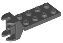 Lego (U) ~ Hinge Plate 2 x 4 with Articulated Joint - Female ~ [Dark Bluish Gray]