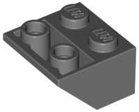 Lego (N) ~ Slope Inverted 45 2 x 2 with Flat Bottom Pin ~ [Dark Bluish Gray]