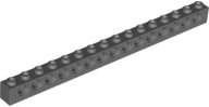 Lego (N) ~ Technic Brick 1 x 16 with Holes ~ [Dark Bluish Gray]