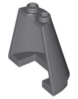 Lego (N) ~ Cone Half 4 x 2 x 3 ~ [Dark Bluish Gray]