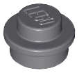 Lego (N) ~ Plate Round 1 x 1 ~ [Dark Bluish Gray]