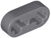 Lego (N) ~ Technic Liftarm Thin 1 x 2 - Axle Holes ~ [Dark Bluish Gray]