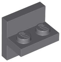 Lego (N) ~ Bracket 2 x 2 - 1 x 2 Centered ~ [Dark Bluish Gray]