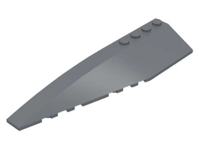 Lego (U) ~ Wedge 12 x 3 Left ~ [Dark Bluish Gray]