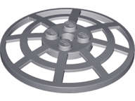 Lego (N) ~ Dish 6 x 6 Inverted (Radar) Webbed - Type 2 (Underside Attachment Po ~ [Dark Bluish Gray]