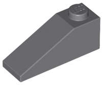 Lego (N) ~ Slope 33 3 x 1 ~ [Dark Bluish Gray]