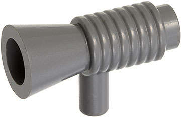 Lego (N) ~ Minifigure Utensil Loudhailer / Megaphone / SW Blaster ~ [Dark Bluish Gray]