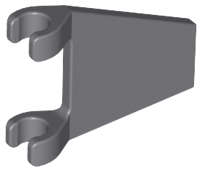Lego (N) ~ Flag 2 x 2 Trapezoid ~ [Dark Bluish Gray]