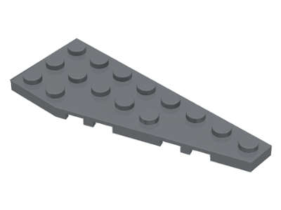 Lego (U) ~ Wedge Plate 8 x 3 Pentagonal Right ~ [Dark Bluish Gray]