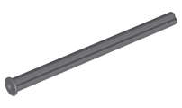 Lego (N) ~ Technic Axle 8L with Stop ~ [Dark Bluish Gray]