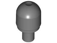 Lego (N) ~ Bar with Light Bulb Cover (Bionicle Barraki Eye) ~ [Dark Bluish Gray]