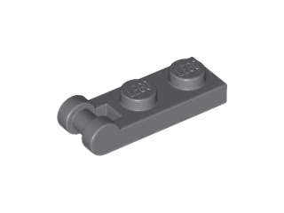 Lego (N) ~ Plate Modified 1 x 2 with Bar Handle on End ~ [Dark Bluish Gray]