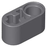 Lego (N) ~ Technic Liftarm Thick 1 x 2 - Axle Hole ~ [Dark Bluish Gray]