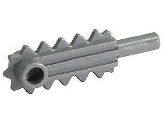 Lego (N) ~ Minifigure Utensil Tool Chainsaw Blade ~ [Dark Bluish Gray]