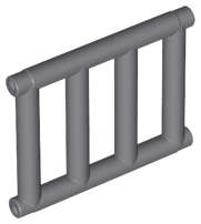 Lego (U) ~ Bar 1 x 4 x 3 Grille with End Protrusions ~ [Dark Bluish Gray]