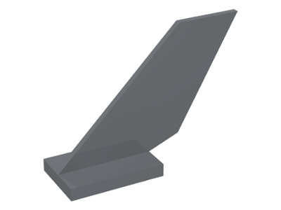 Lego (N) ~ Tail Shuttle ~ [Dark Bluish Gray]