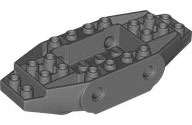 Lego (N) ~ Vehicle Base 4 x 10 x 1 2/3 with 4 Pin Holes ~ [Dark Bluish Gray]