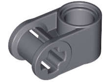Lego (N) ~ Technic Axle and Pin Connector Perpendicular ~ [Dark Bluish Gray]