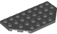 Lego (N) ~ Wedge Plate 4 x 8 Cut Corners ~ [Dark Bluish Gray]