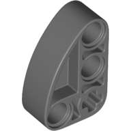 Lego (N) ~ Technic Liftarm Modified L-Shape Quarter Ellipse Thick 2 x 3 ~ [Dark Bluish Gray]