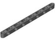 Lego (N) ~ Technic Liftarm Modified Perpendicular Holes Thick 1 x 15 ~ [Dark Bluish Gray]