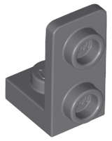 Lego (N) ~ Bracket 1 x 1 - 1 x 2 Inverted ~ [Dark Bluish Gray]