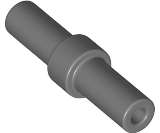 Lego (N) ~ Bar 2L with Stop Ring ~ [Dark Bluish Gray]