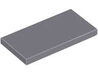 Lego (N) ~ Tile 2 x 4 ~ [Dark Bluish Gray]