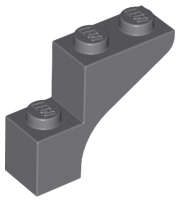 Lego (U) ~ Arch 1 x 3 x 2 ~ [Dark Bluish Gray]