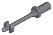 Lego (N) ~ Minifigure Utensil Ski Pole 3L with Handle Stop Ring and Side Stops ~ [Dark Bluish Gray]