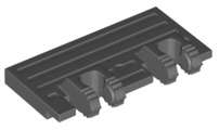 Lego (N) ~ Hinge Train Gate 2 x 4 Locking Dual 2 Fingers without Rear Reinforce ~ [Dark Bluish Gray]