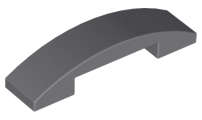 Lego (N) ~ Slope Curved 4 x 1 x 2/3 Double ~ [Dark Bluish Gray]
