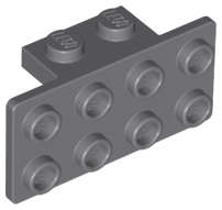 Lego NEW - Bracket 1 x 2 - 2 x 4~ [Dark Bluish Gray]