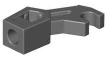 Lego (N) ~ Arm Mechanical Exo-Force / Bionicle Thick Support ~ [Dark Bluish Gray]