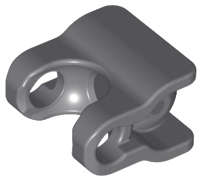 Lego Used - Hero Factory Arm / Leg Extender with Ball Joint and Ball Socket~ [Dark Bluish Gray]