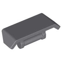 Lego (N) ~ Vehicle Spoiler with Bar Handle ~ [Dark Bluish Gray]