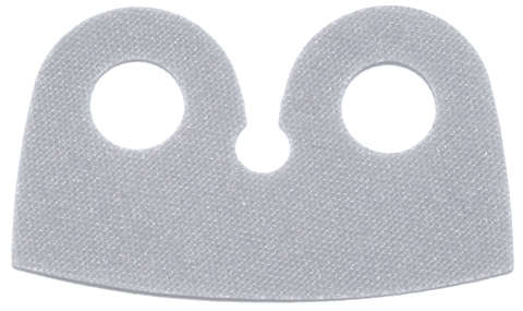 Lego (N) ~ Minifigure Cape Cloth High Rounded Narrow Collar Rounded Sides - Tr ~ [Light Bluish Gray]