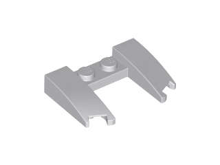 Lego (N) ~ Wedge 3 x 4 x 2/3 Curved with Cutout ~ [Light Bluish Gray]