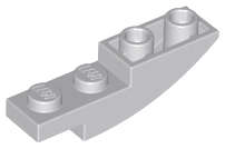 Lego (N) ~ Slope Curved 4 x 1 Inverted ~ [Light Bluish Gray]