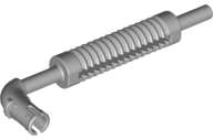 Lego (U) ~ Vehicle Exhaust Pipe with Technic Pin Flat End and Pin with Round  ~ [Light Bluish Gray]