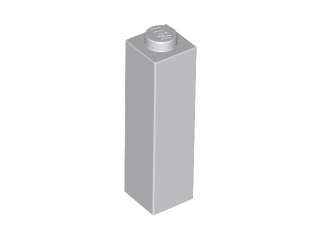 Lego (N) ~ Brick 1 x 1 x 3 ~ [Light Bluish Gray]