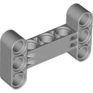 Lego NEW - Technic Liftarm Modified H-Shape Thick 3 x 5 Perpendicular~ [Light Bluish Gray]