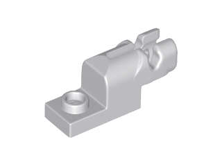 Lego (N) ~ Projectile Launcher 1 x 2 Mini Blaster / Shooter ~ [Light Bluish Gray]