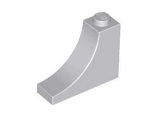 Lego (N) ~ Arch 1 x 3 x 2 Inverted ~ [Light Bluish Gray]