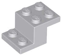 Lego (N) ~ Bracket 3 x 2 x 1 1/3 with Bottom Tube ~ [Light Bluish Gray]