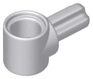Lego (N) ~ Technic Axle and Pin Connector Hub with 1L Axle ~ [Light Bluish Gray]