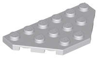 Lego (U) ~ Wedge Plate 3 x 6 Cut Corners ~ [Light Bluish Gray]