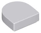Lego (N) ~ Tile Round 1 x 1 Half Circle Extended ~ [Light Bluish Gray]