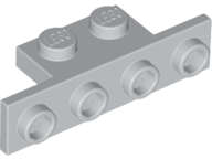Lego (U) ~ Bracket 1 x 2 - 1 x 4 ~ [Light Bluish Gray]